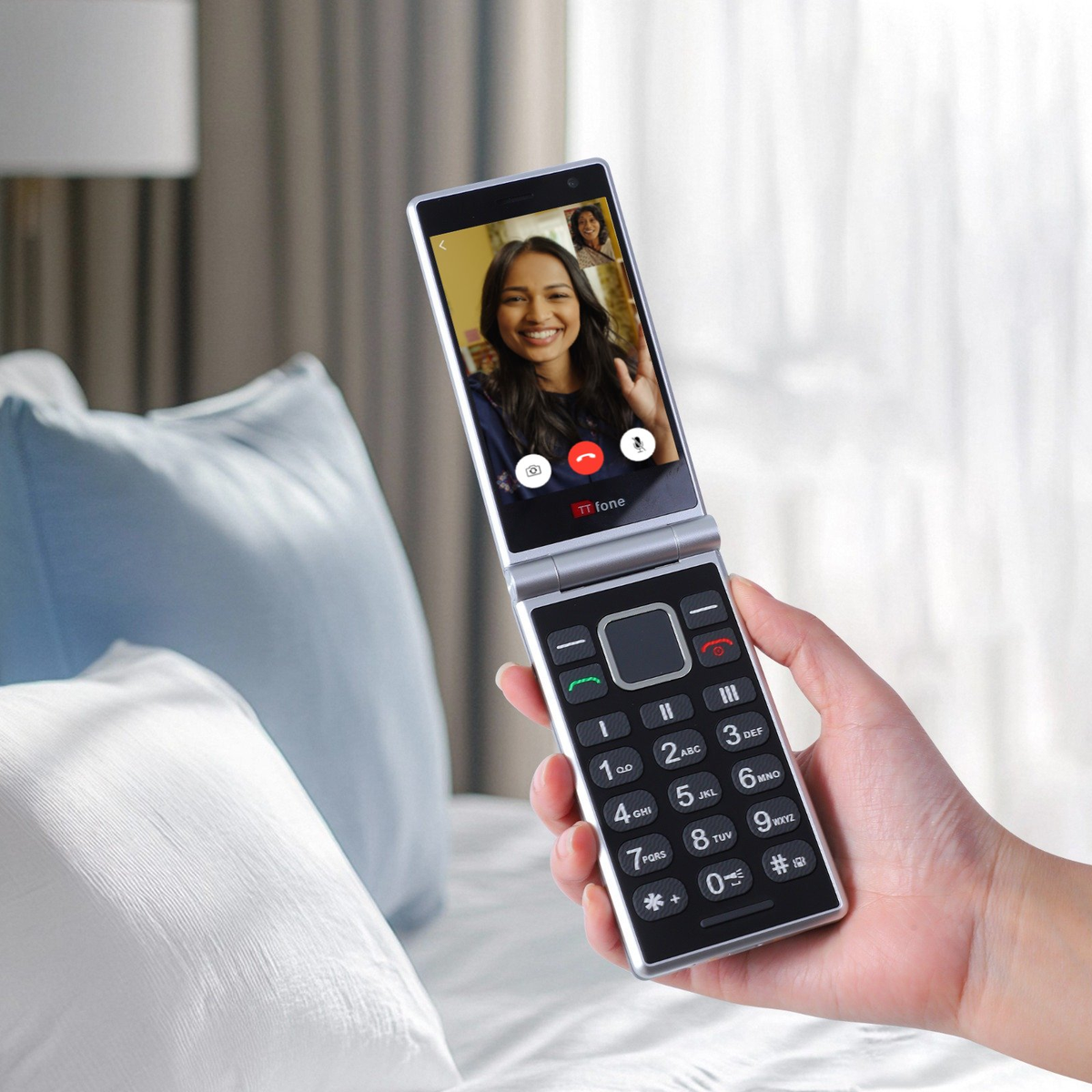 TTfone TT990 Mobile with Large Dual Screen Flip Phone