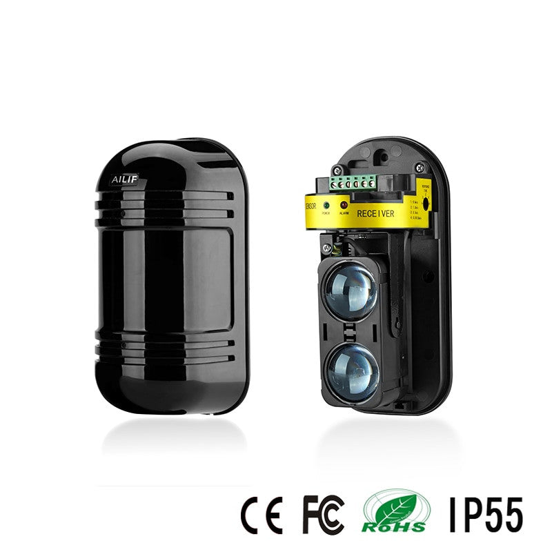 Anti-Rain Infrared Beam Detector Sensor Window Wall Barrier Detector 2 Beam